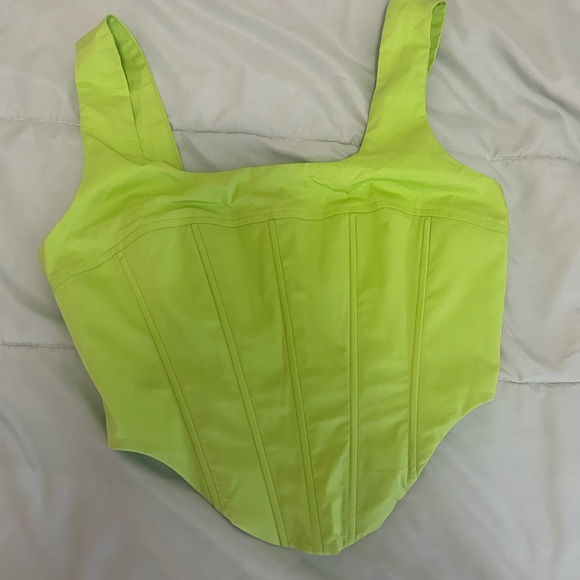 Princess Polly Tops - Princess Polly Neon Green Crop Top